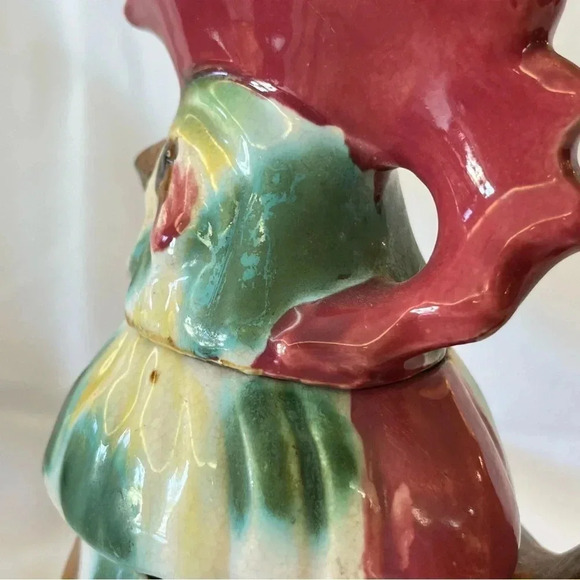 Vintage Japanese Stacking Rooster Tea Set Majolica - Picture 9 of 9